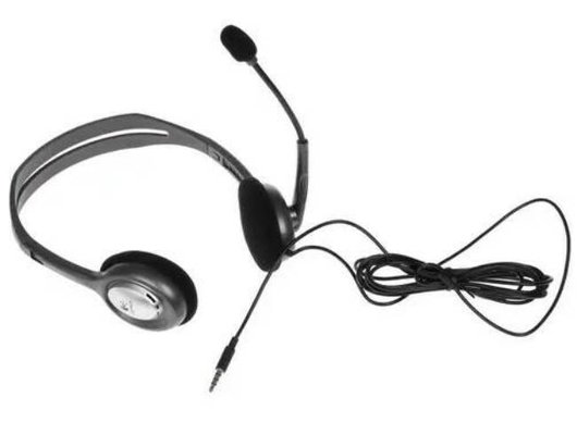 Наушники с микрофоном проводные Logitech Stereo Headset H111 Black